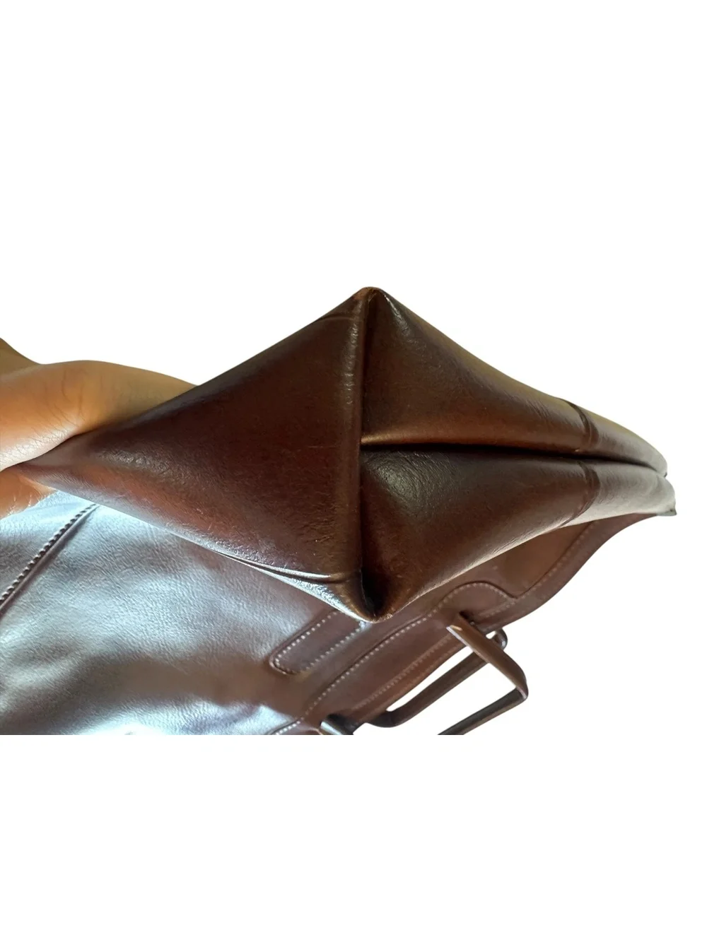 Vintage American Tourister Brown Leather Weekender Travel Bag Briefcase Carry-On